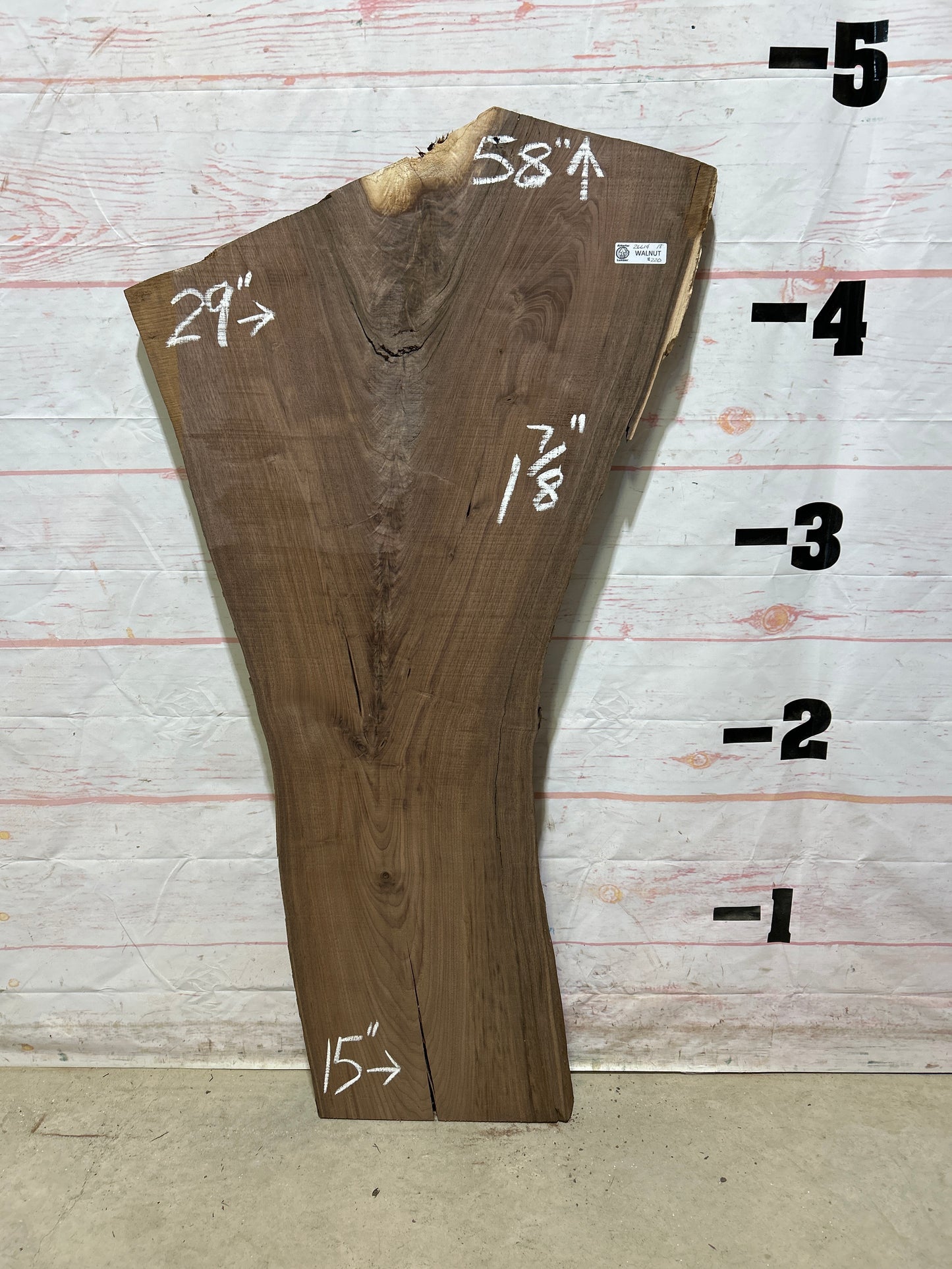 Live Edge Walnut Sku#26614M-18