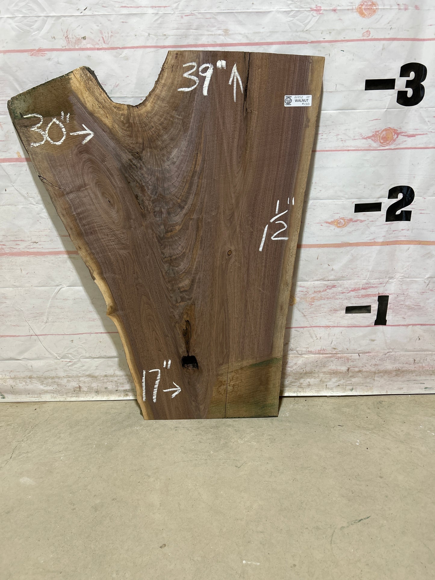 Live Edge Walnut Sku#26852M-10