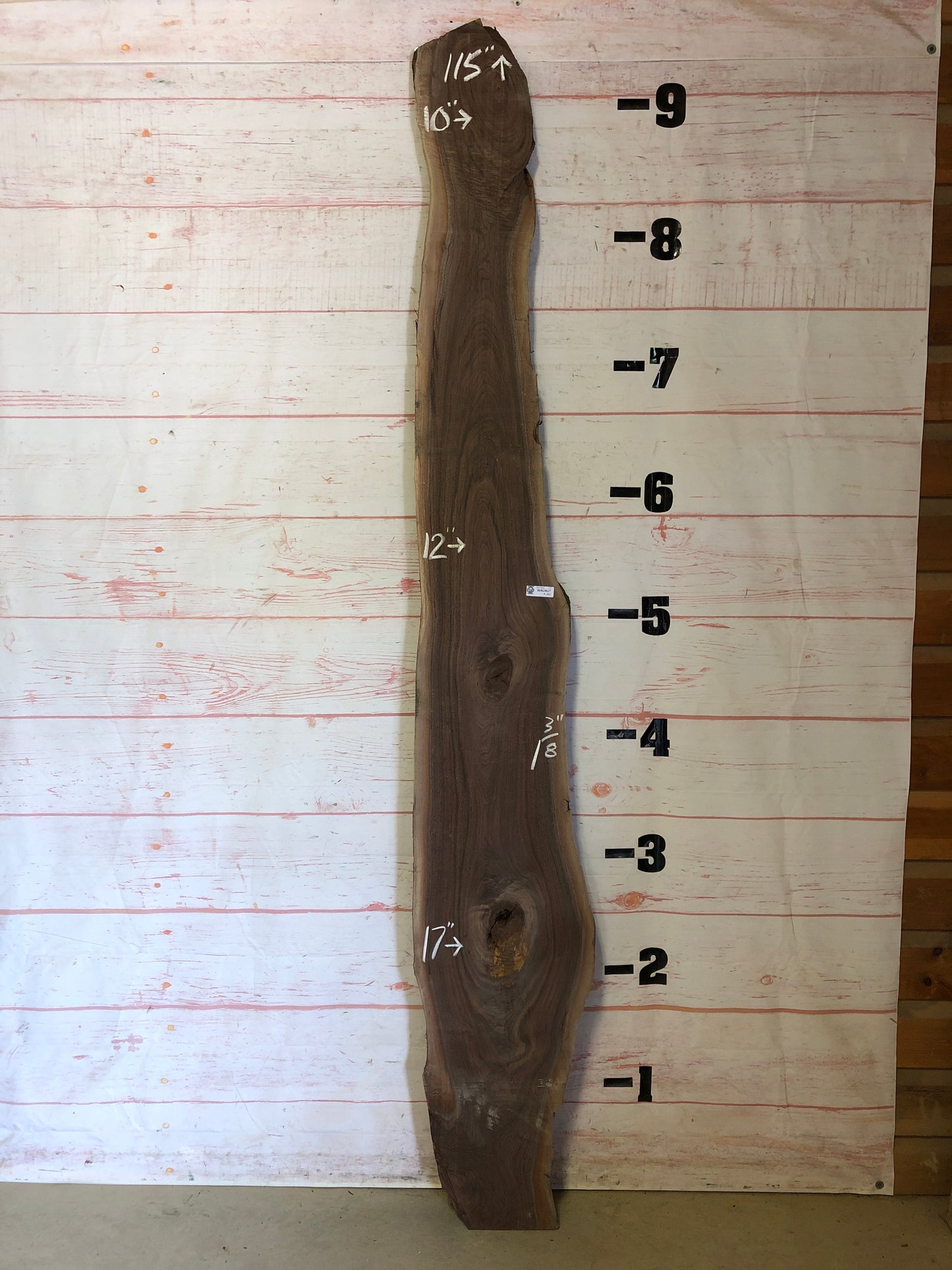 Live Edge Walnut Sku#22754G-17