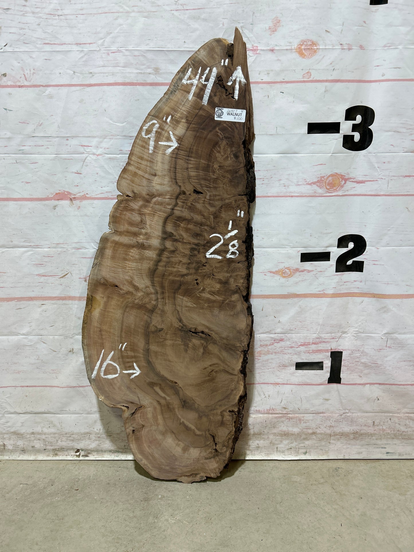 Live Edge Walnut Sku#26927M-8