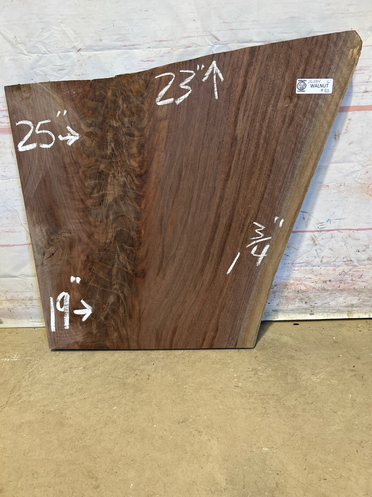 Live Edge Walnut Sku#26384M-6
