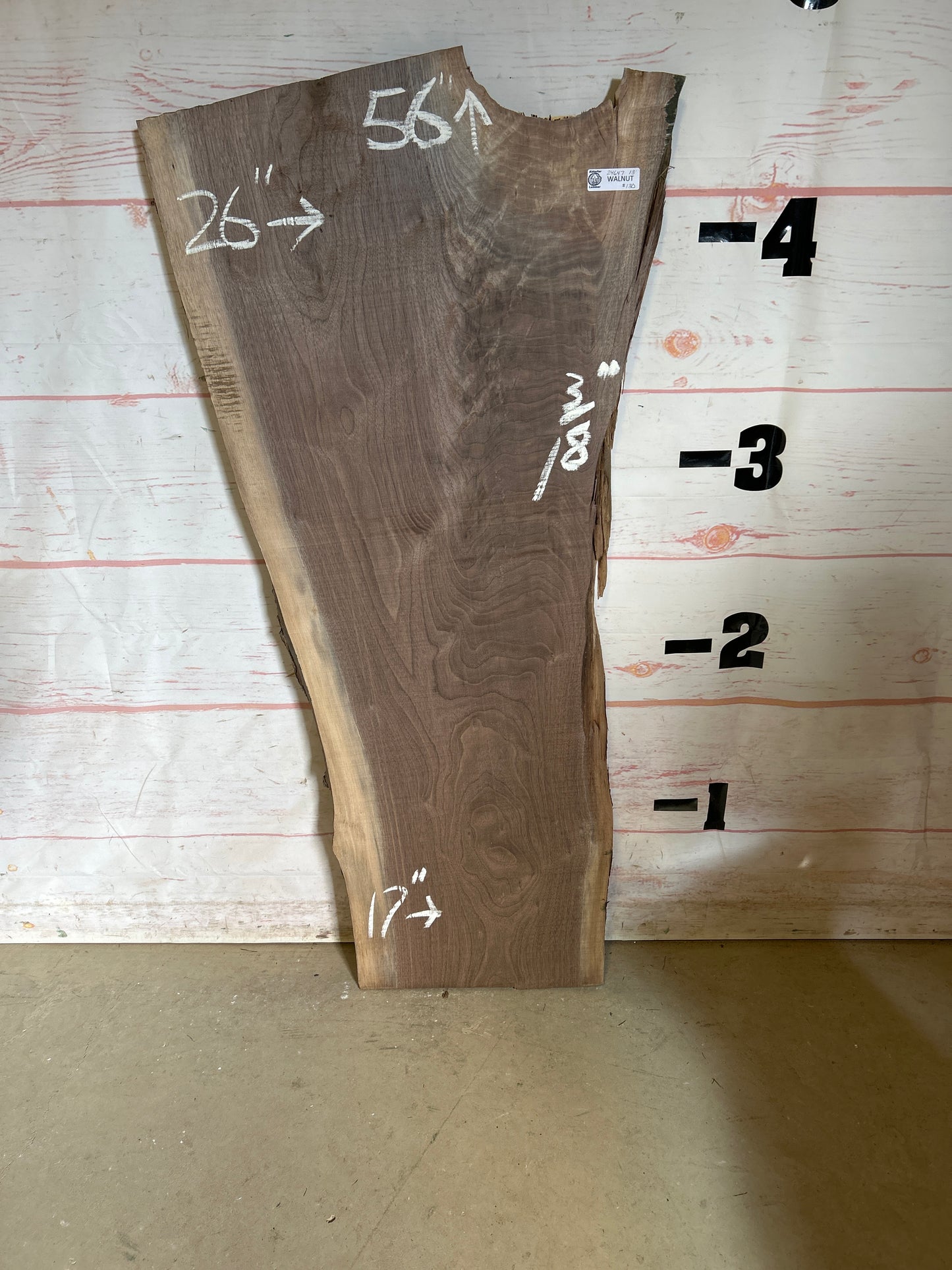 Live Edge Walnut Sku#24647A-13