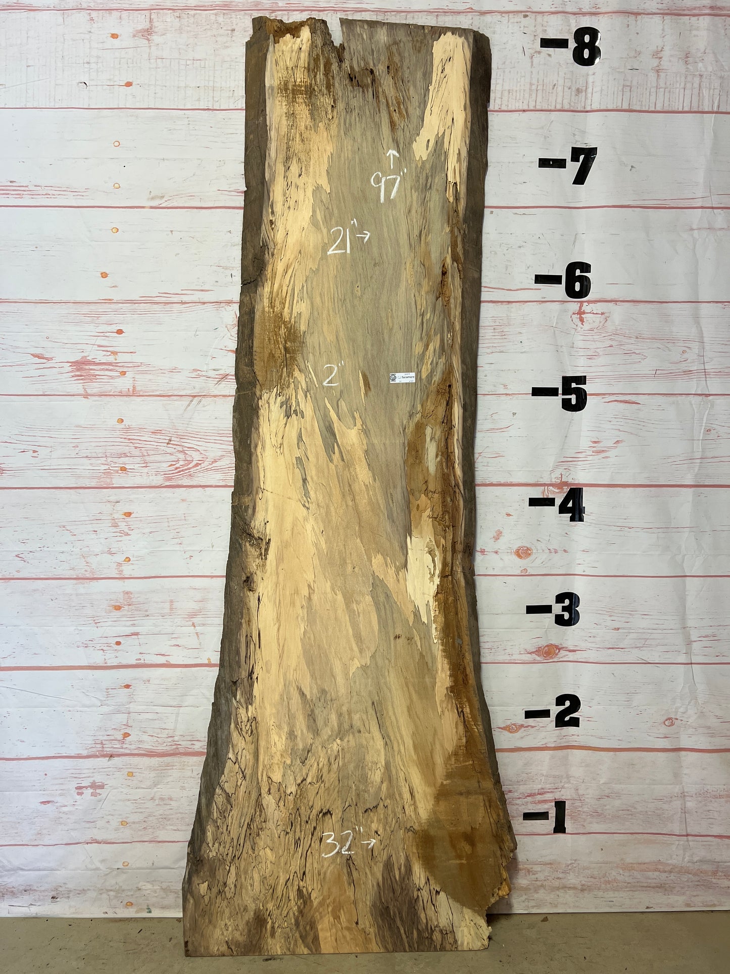 Live Edge Spalted Sycamore Sku# 20493S-29