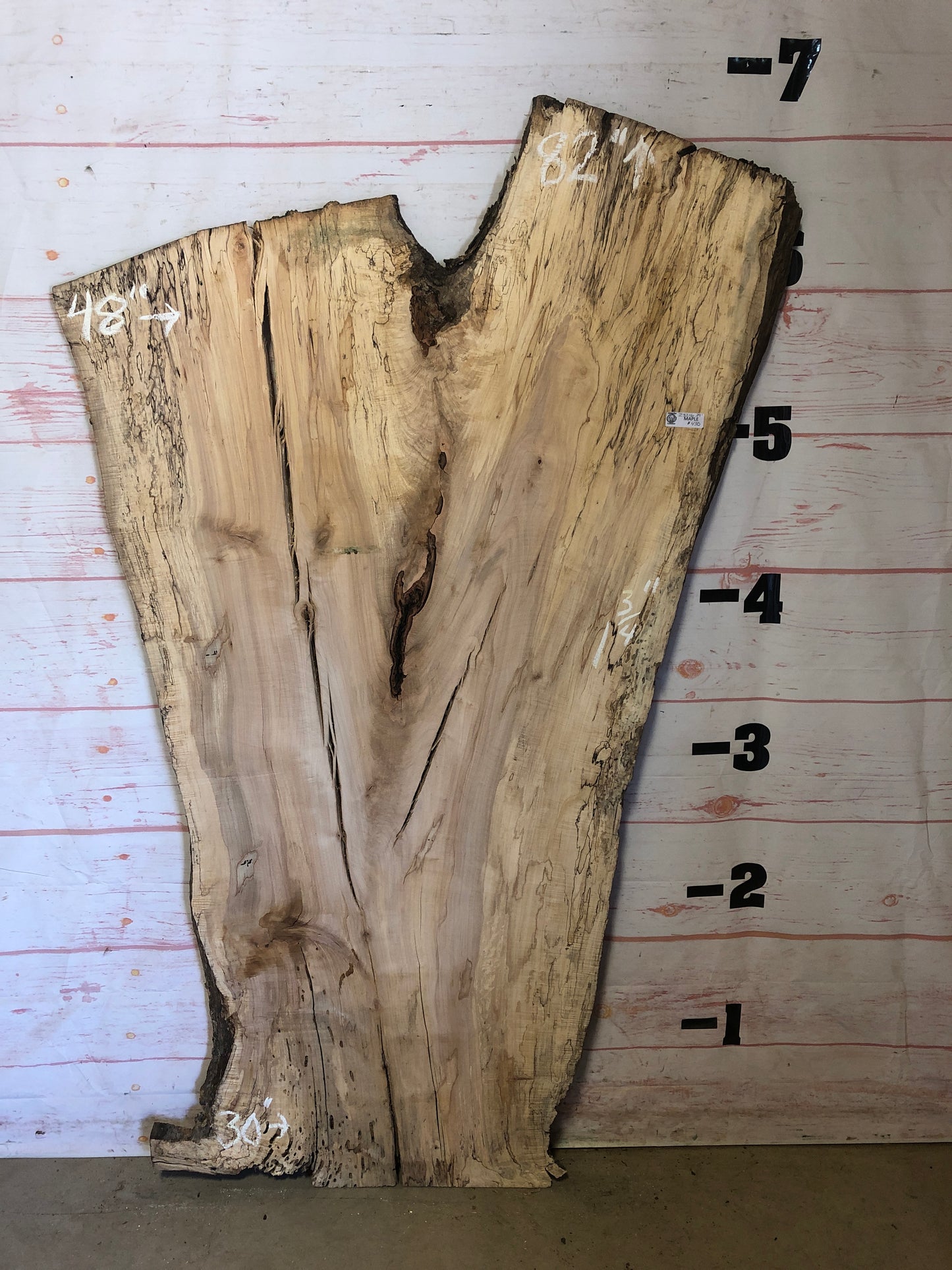 Live Edge Spalted Maple Sku#23216S-39