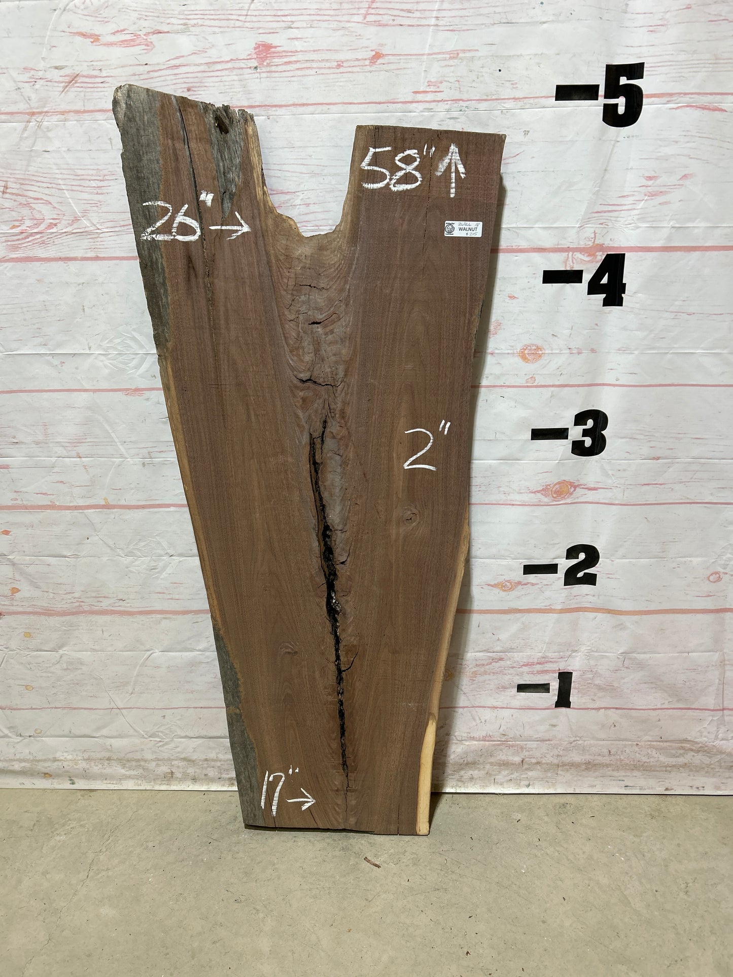 Live Edge Walnut Sku#26866A-18