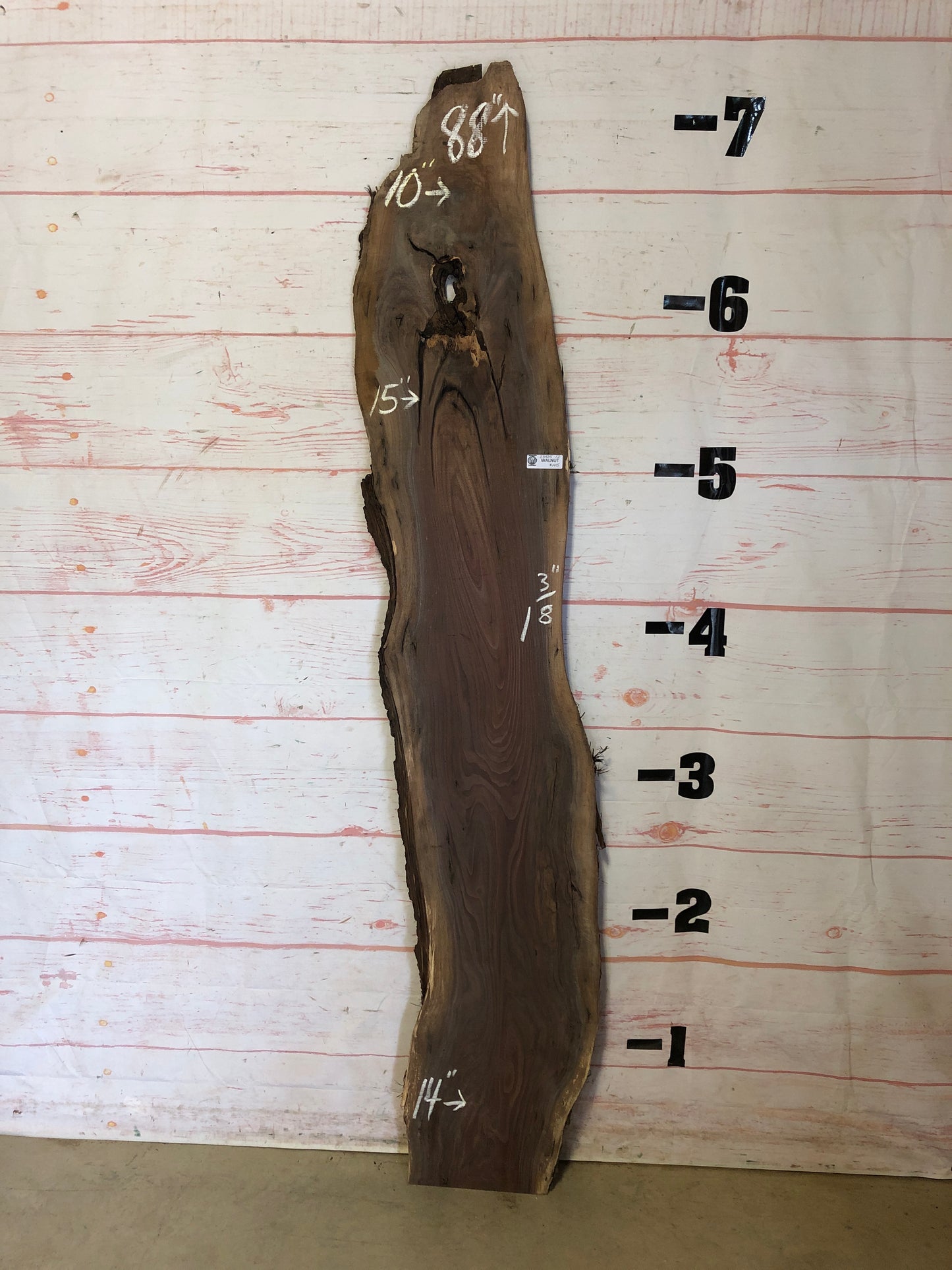 Live Edge Walnut Sku#23425G-12