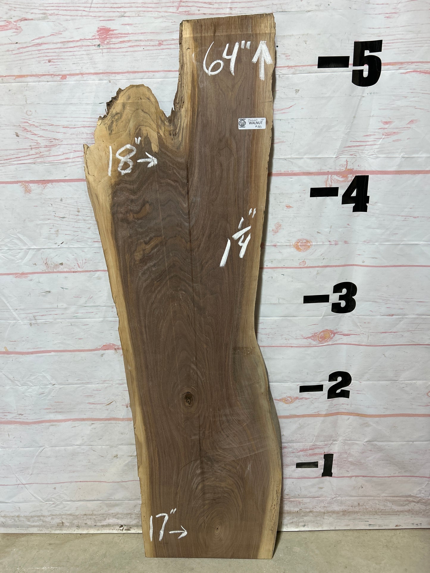 Live Edge Walnut Sku#26660M-10