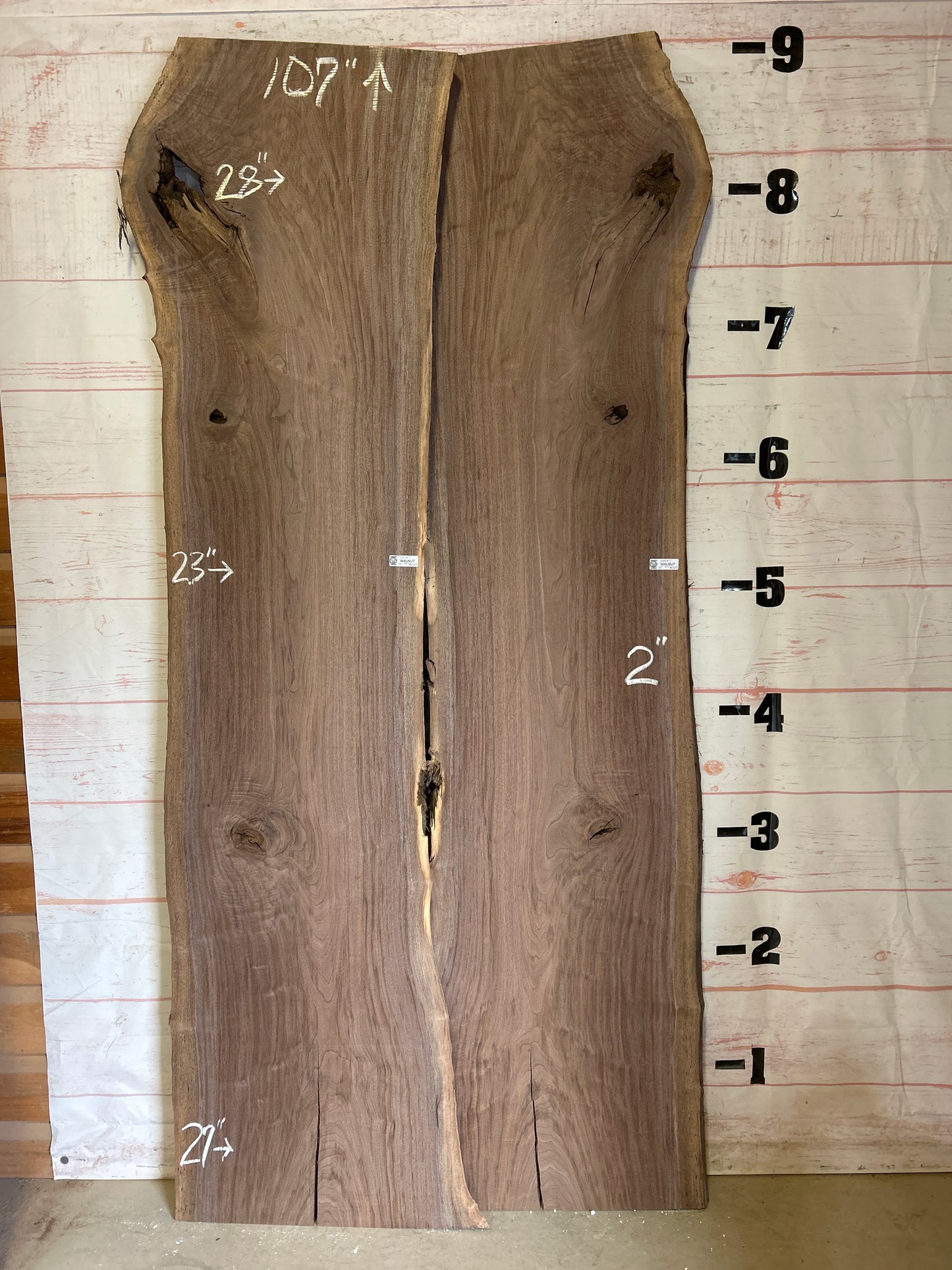 LiveEdge Walnut Set Sku#24547K-78