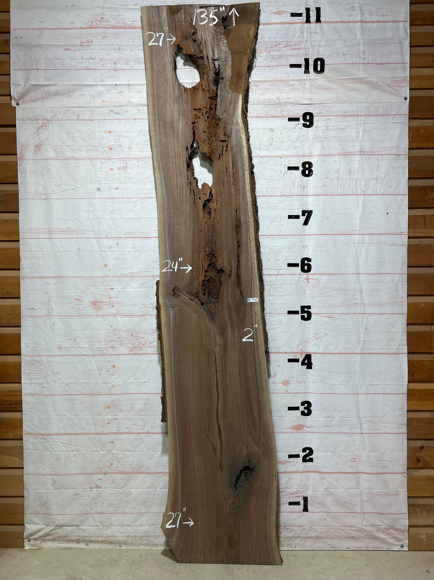 Live Edge Walnut Sku#25305-49