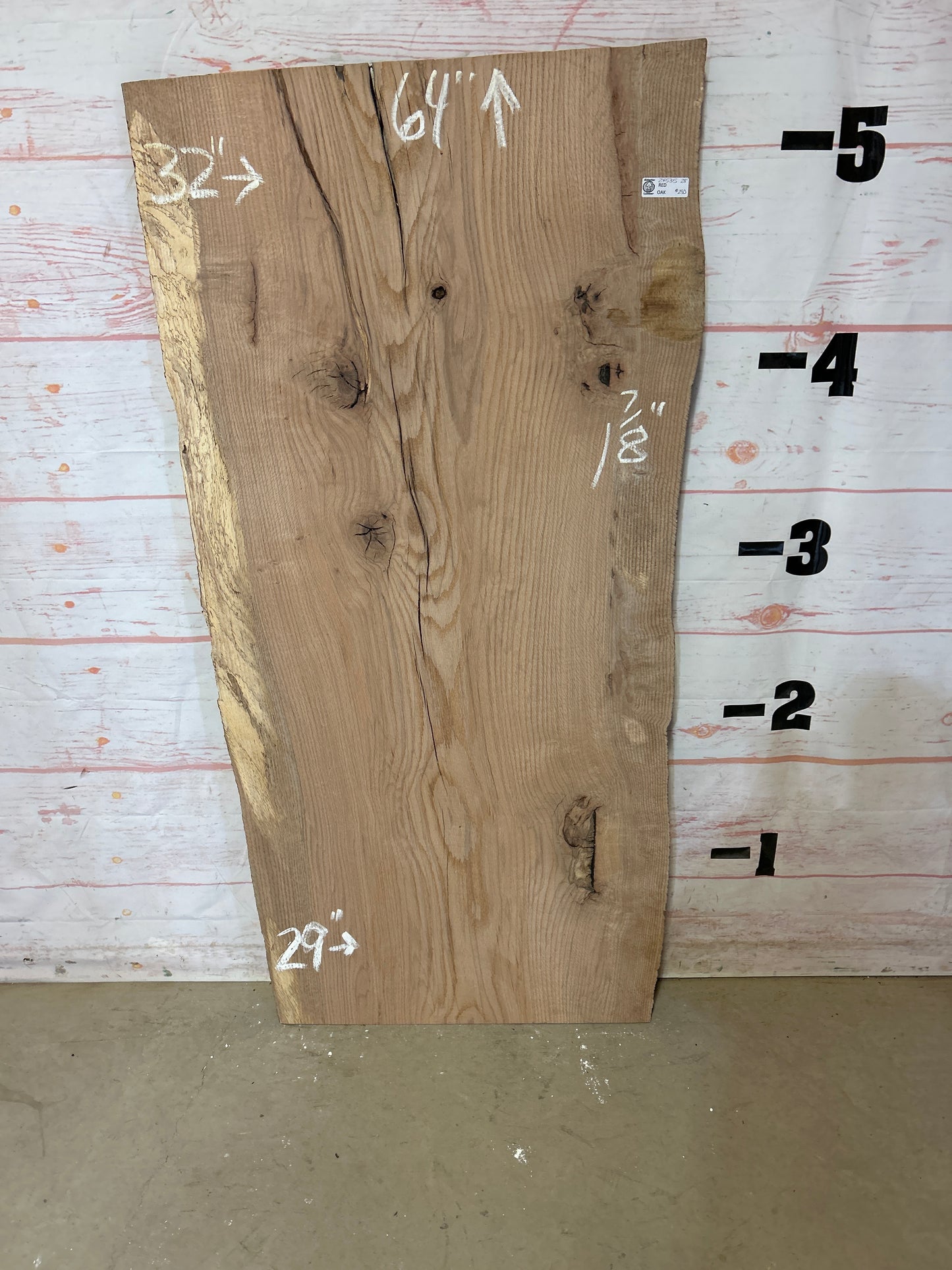 Live Edge Red Oak Sku#24535-28