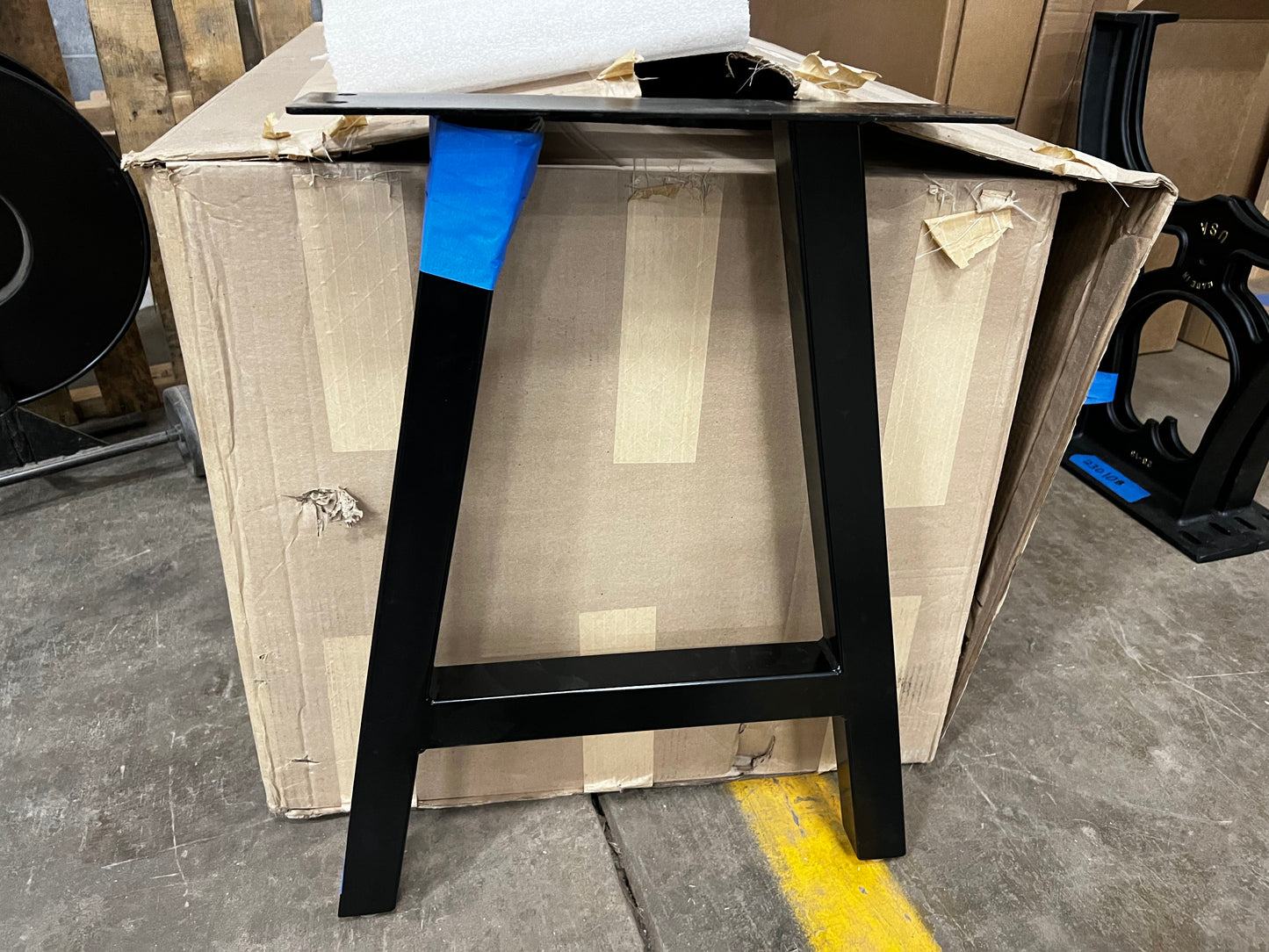 A-Shaped Powder Coated Steel Leg