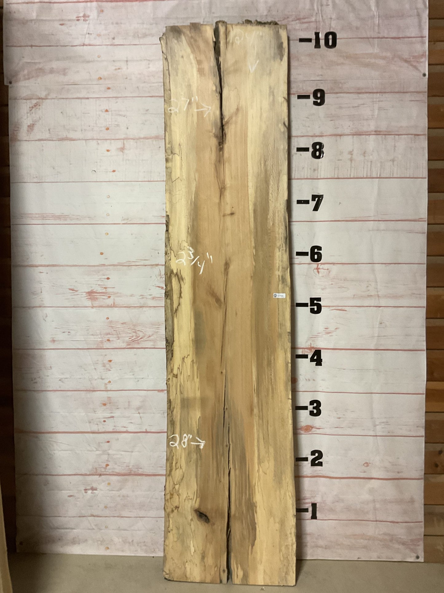 Live Edge Spalted Sycamore Sku# S19217