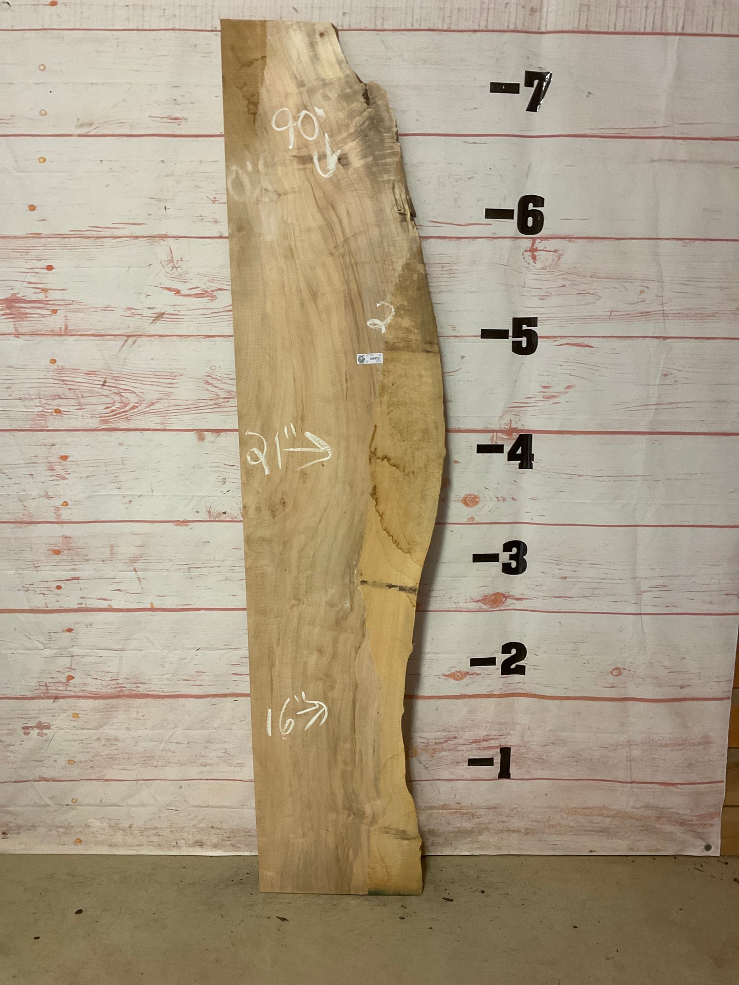 Live Edge Maple Sku# 19784E-23