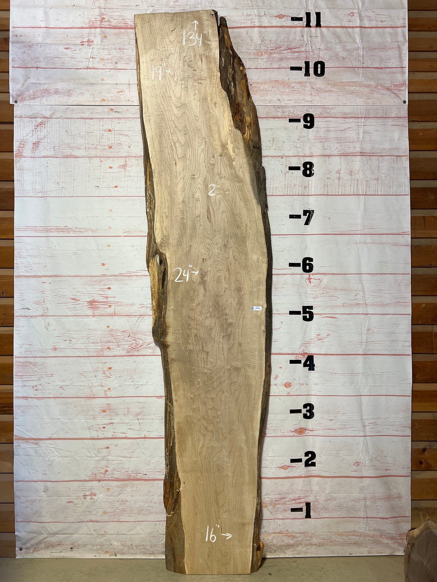 Live Edge Curly Maple - Sku# 20047-41